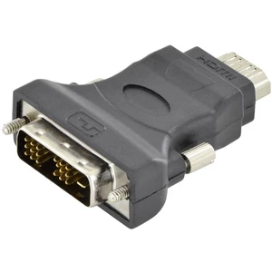 Digitus DB-320500-000-S DVI / HDMI adaptér [1x DVI-D zástrčka  - 1x HDMI zásuvka] čierna jednoduché tienenie, tienený, p