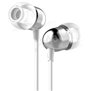 Stereo Headset USAMS EP-8, 3.5 mm jackkel, White