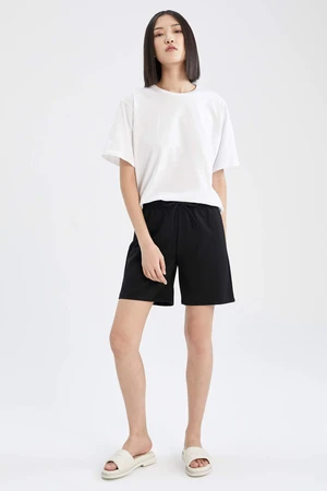 DEFACTO Regular Fit High Waisted Mini Short