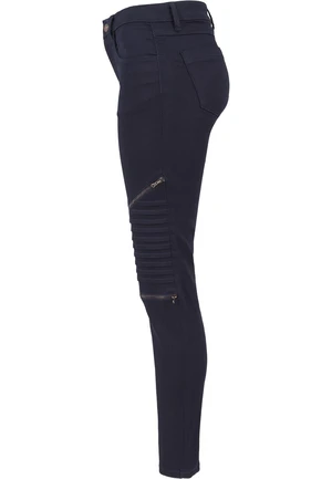 Women's Stretch Biker Pants Dark Denim