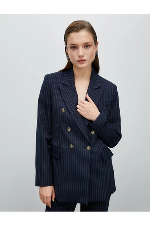 Koton Blazer Jacket Double Breasted Buttoned with Pockets