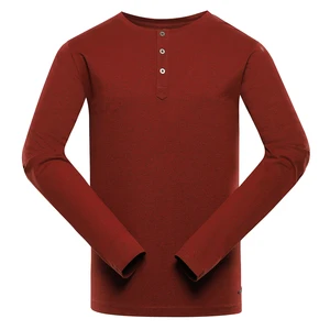 Men's long sleeve T-shirt ALPINE PRO OLEN merlot