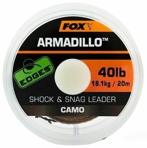 Fox Fishing Edges Armadillo Shock and Snag Leader Camo 20 m 50 lbs-22,6 kg Trecciati