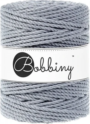 Bobbiny 3PLY Macrame Rope 5 mm 100 m Steel Šňůra