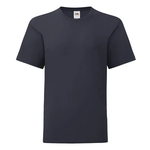 Navy blue children's t-shirt in combed cotton Fruit of the Loom