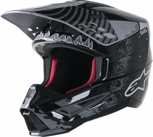 Alpinestars S-M5 Solar Flare Helmet Black/Gray/Gold Glossy XL Bukósisak