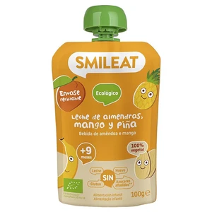 SMILEAT BIO vrecko mandľové mlieko, jablko, ananás, mango a banán 9M+ 100 g