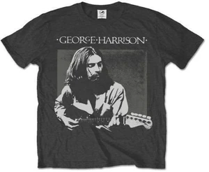 George Harrison T-shirt Live Portrait Unisex Charcoal Grey 2XL