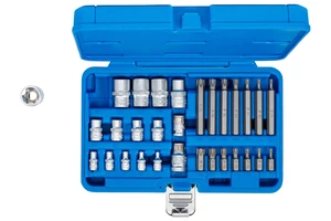 BGS technic Bity TORX vel. T20-T75 a externí E-TORX vel. E4-E24, 30dílná sada - BGS 5025