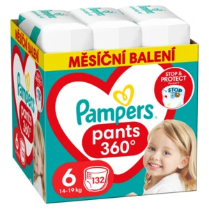 PAMPERS Active Baby Pants Kalhotkové plenky vel. 6, 14-19 kg, 132 ks