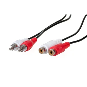 Audio kábel AQ OK025Y 2x RCA (m)/2x RCA (f), 2,5m