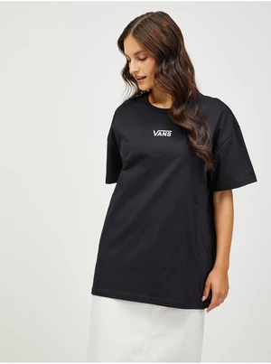 Black Womens Oversize T-Shirt VANS Flying - Women