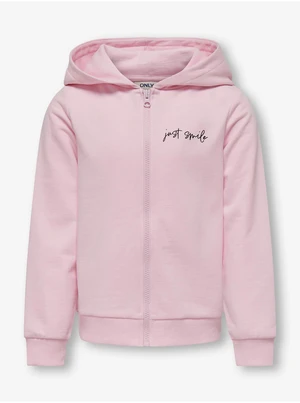 Light pink girly hoodie ONLY Smil - Girls