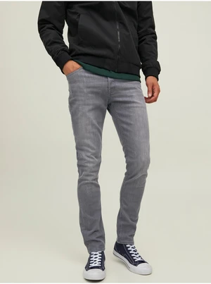 Grey Mens Slim Fit Jeans Jack & Jones Glenn - Men