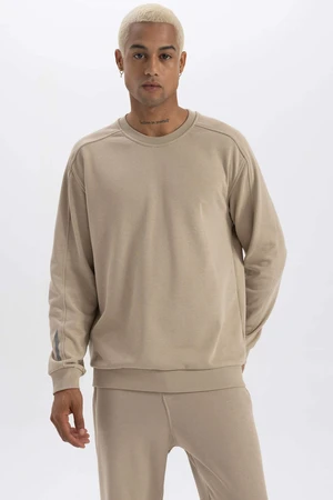 DEFACTO Standard Fit Printed Long Sleeve Sweatshirt