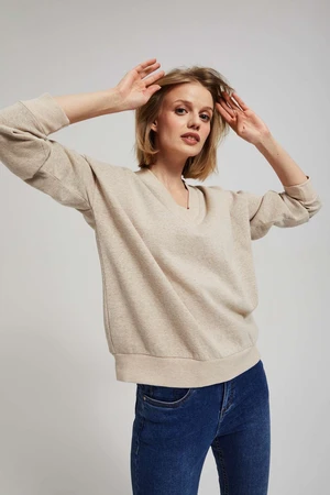 V-neck sweatshirt