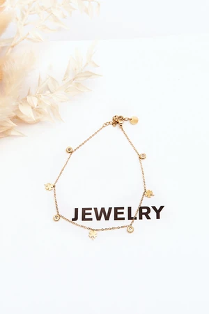 Bracelet with trefoils gold