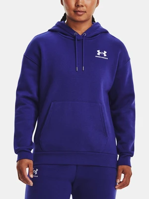 Under Armour Sweatshirt Essential Fleece Hoodie-BLU - Women