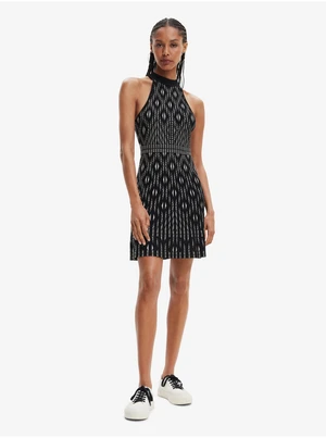 White and Black Women Patterned Dress Desigual El Havre - Women