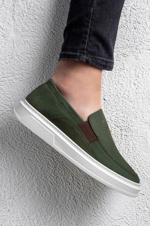 Ducavelli Menta Men's Genuine Leather Nubuck Sneakers, Loafers, Genuine Leather Sneakers, Men's Snakers.