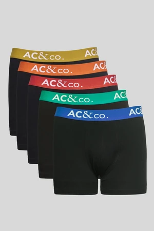 AC&Co / Altınyıldız Classics Men's Multicolored 5-pack Cotton Flexible Boxer