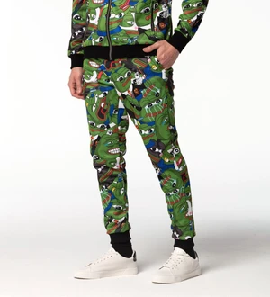 Mr. GUGU & Miss GO Man's Pepe Memes Track Pants PNS-W-548 2337