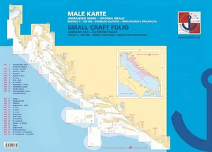 HHI Male Karte Jadransko More/Small Craft Folio Adriatic Sea Eastern Coast 2022 Hajós térkép