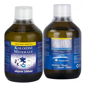 PHARMA ACTIV Koloidní minerály 300 ml + Koloidní stříbro 10 ppm 300 ml