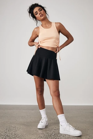 Madmext Women's Black Basic Short Tennis Skirt