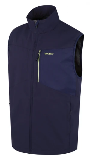 Husky Salien M XXXL, dk. blue Pánská softshell vesta