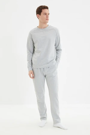 Trendyol Gray Regular Fit Pajama Set