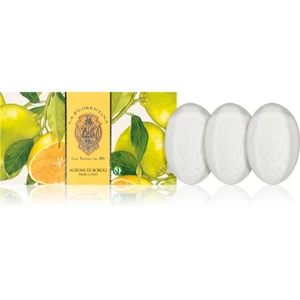 La Florentina Boboli Citrus Hand Soap sada tuhých mydiel citrus 3x150 g