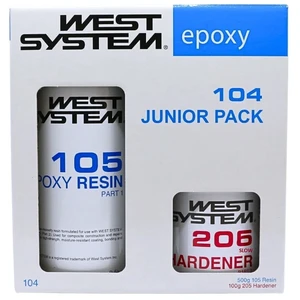 West System Junior Pack Slow 105+206 Transparent 600 g Resina marina