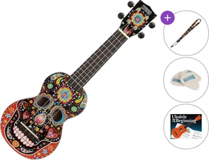 Mahalo MA1SK-BK SET Skull Black Ukulele soprano