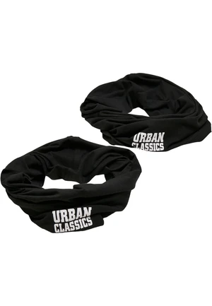 Logo Tube Scarf 2-Pack Black