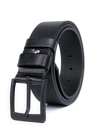 R9031 Dewberry Leather Mens Belt-BLACK