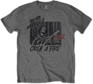 Bob Marley T-shirt Catch A Fire World Tour Grey XL