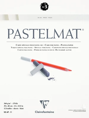 Clairefontaine Pastelmat Glued Pad N3 Carnete de Schițe 30 x 40 cm 360 g