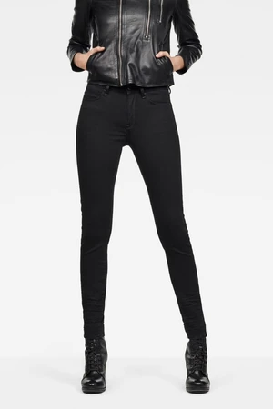 Rifle - G-STAR G-star Shape High Super Skinny Wmn čierne