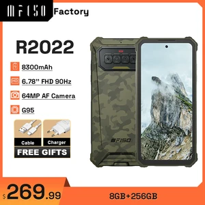 IIIF150 R2022 6.78'' FHD+ Rugged Phone 64MP Camera 8GB+128GB 8300mAh Battery Helio G95 Night Vision NFC Cellphone