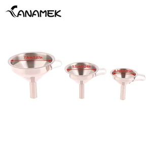 Kitchen Stainless Steel Funnel Metal Mini Funnel Fluid Spice Cooking Oil Funnel Small Large For Filling Bottle