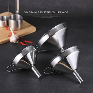 Stainless Steel Funnel Metal Mini Funnel Fluid Spice Cooking Oil Funnel Small Kitchen Funnel For Filling Bottle 4.7/5.7/7.8CM