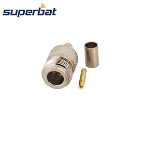 Superbat N Crimp Female RF Coaxial Connector for Cable RG58 RG142 RG400 LMR195