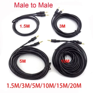 3.5mm Male to Male Jack Audio Stereo Aux Extension Cable Cord for TV Computer Laptop MP3/MP4 Player