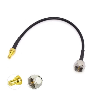 Superbat DAB/DAB+ Car Radio Aerial F Plug to SMB Male Coaxial Cable with RG174 10cm for Acoustic