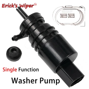 Erick's Wiper Front Windshield Windscreen Wiper Washer Pump Motor with Grommet For BMW E36 E46 323is 330i 328i 328is 1997-2007