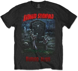 Avenged Sevenfold Camiseta de manga corta Buried Alive Tour 2012 Unisex Black M