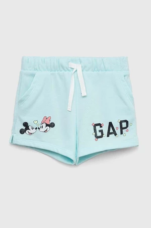 Detské krátke nohavice GAP x Disney s potlačou, nastaviteľný pás