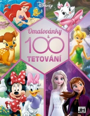 100 tetování s omalovánkami - Disney holky