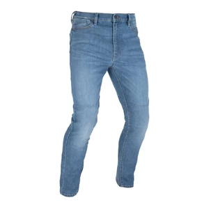 Pánské moto kalhoty Oxford Original Approved Jeans CE volný střih sepraná světle modrá  32/30